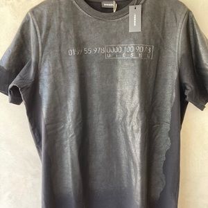 Diesel waxed cotton t shirt